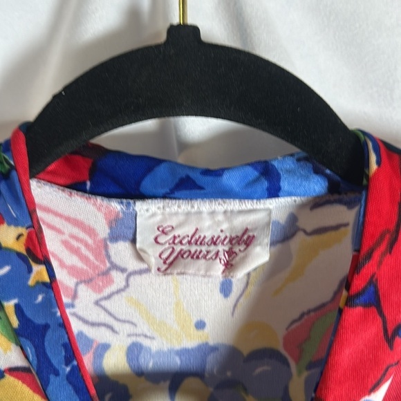 Multicolored A-line Crew Neck 3/4 Sleeve Dress - Picture 6 of 6